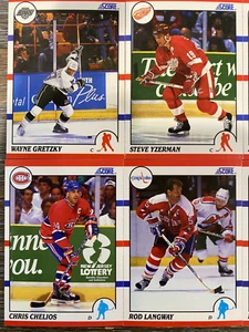 1990-91 Score Hockey Hottest 100 Stars - 38 Hall of Famers - Pick Your Card(s) - Picture 1 of 11