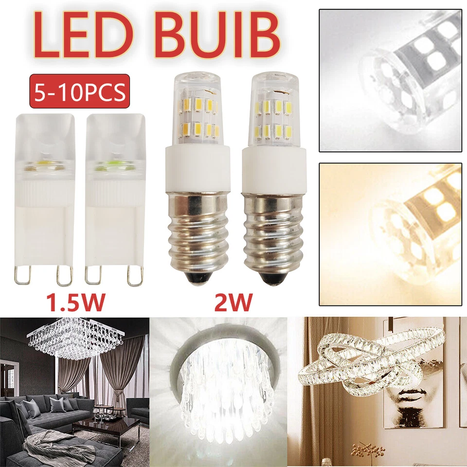 5/10 PCS COB G9 1.5W E14 2W Home Decor Daylight 3014 Lamp Light  LED Corn Bulb  - Image 1 of 4