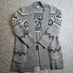 J Jill Pullover Damen Größe XS Strickjacke offen Strick Langarm Boho Wollmischung - Bild 1 von 7