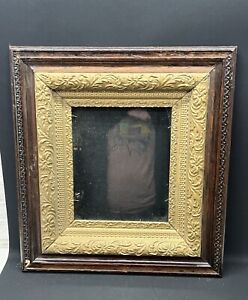 Antique Victorian Ornate Gold Gilt Gesso Wood Frame Measuring 20”x23”