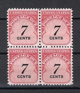 US 1959 Sc# J95 Postage due 7c Revenue block 4 MNH - Picture 1 of 1