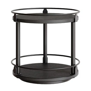 Lazy Susan Organizer Rotating Spice Rack 2 Tier Spice Turntable Organizer Ind... - Picture 1 of 8