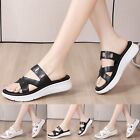 Slip on Sandals for Women Women Shoes Wedge Thick Soled Sandals Fashionable Soft