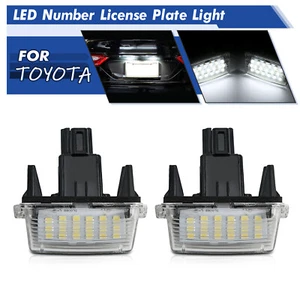 For Toyota Yaris 2014 2015 2016 Rear LED License Number Plate Lights Lamps 6000K - Picture 1 of 7