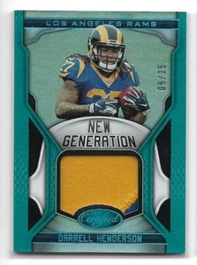 Darrell Henderson 2019 Certificato 2 clr #d 05/35 RC LOS ANGELES RAMS - Foto 1 di 1