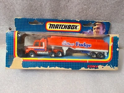 Matchbox 1987 CY-17 Team Convoy Cadbury's Fudge Scania Camion Citerne Tank Truck - Image 1 of 4