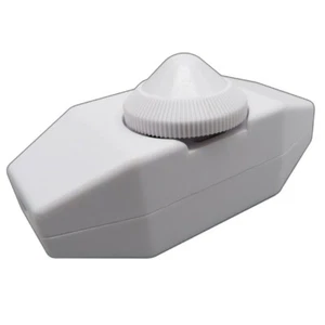 LED Dimmer 1- 60W Kabeldimmer Dreh-Dimmer Drehdimmer Dimmer 220V Drehdimmer weiß - Bild 1 von 7