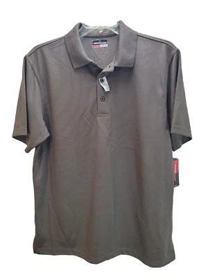 Large Grand Slam Men's Polo Golf Shirt Brown Stay Dry Moisture Wicking - Image 1 of 4