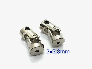 2 PIEZAS 2x2.3mm RC Barco Acoplamiento Universal Junta en U (BUEN VENDEDOR/ENVÍO DE EE. UU.) - Imagen 1 de 1