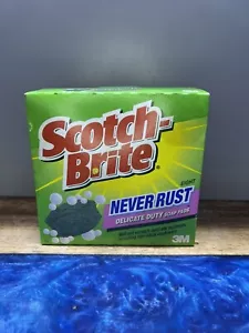 Scotch Brite Never Rust Delicate Duty 8 Pack Pads New Sealed Discontinued 3M - Picture 1 of 7