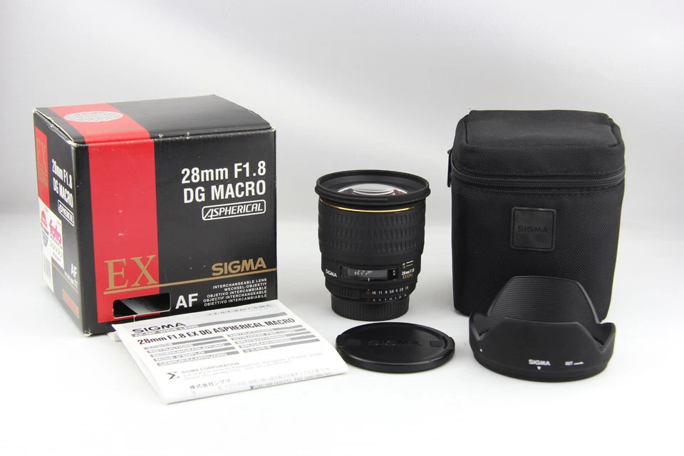 Sigma EX DG 28mm 1:1.8 Macro Aspherical in OVP Nikon F Mount Objektiv # 8689 - Bild 1 von 4