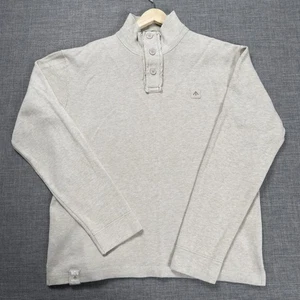 Nigel Cabourn Pullover Herren Größe L Beige 3 Knopf Pulli - Bild 1 von 12