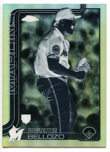 2025 Topps Chrome #122 Valente Bellozo Rookie RC Negative Refractor Marlins - Picture 1 of 2