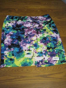 Lane Bryant Damengröße 20 moderner malerischer Bleistiftrock Frühling Blumenmuster gefüttert - Bild 1 von 14