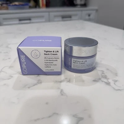 Nueva crema reafirmante de cuello GOPURE para tensar y levantar 1,7 oz EXP 05/2027 Foto 1 de 2