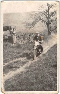 RPPC Royal Enfield Motorcycle Race 1930 Motor Club Trial Photo Eric Leather - Picture 1 of 2
