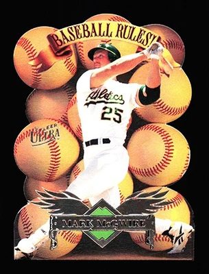 1997 Ultra #6 Mark McGwire Baseball Rules! Oakland Athletics - Image 1 of 2