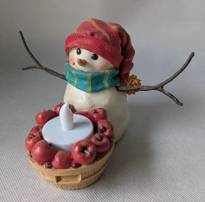 Snowman Figurine with Lighting - Apples, Christmas, Winter - Hallmark - Picture 1 of 6