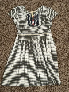 Vestido Matilda Jane Rayas Azul Y Blanco Talla 10 - Imagen 1 de 3