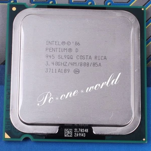 100% OK SL9QQ Intel Pentium D 945 3,4 GHz Dual-Core LGA 775 Prozessor CPU - Bild 1 von 1