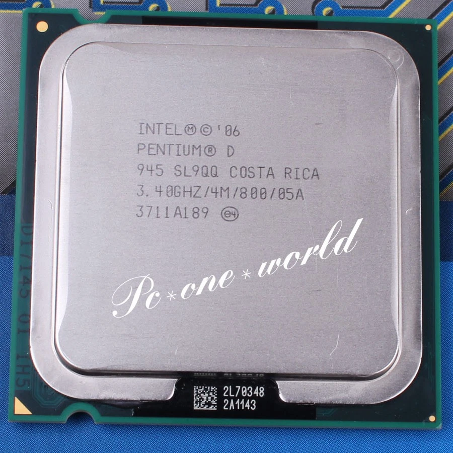 100% OK SL9QQ Intel Pentium D 945 3.4 GHz Dual-Core LGA 775 Processor CPU - Image 1 of 1
