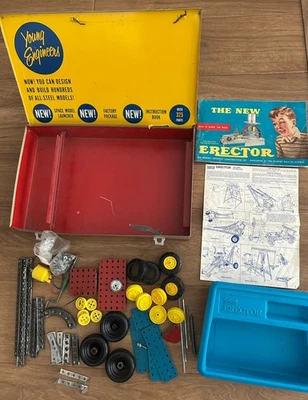 Lanzacohetes Gilbert Erector Nº 10053 50 aniversario 1959 piezas vendido como está Foto 1 de 4
