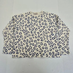 HOBBS Jersey Medio Crema Mujer Tejido Pullover Leopardo Alpaca Mezcla de Lana - Imagen 1 de 6