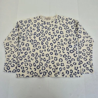 HOBBS Jersey Medio Crema Mujer Tejido Pullover Leopardo Alpaca Mezcla de Lana - Imagen 1 de 4