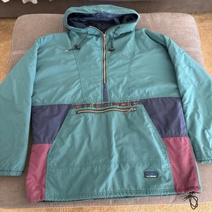 Vintage LL Bean Herren Large Penobscot Parka lila hergestellt in den USA gefütterte Jacke Mantel - Bild 1 von 8