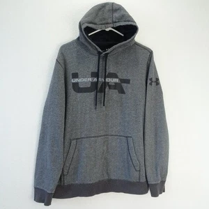 Under Armour Men's Hoodie Sweatshirt Medium Gray Kangaroo Pocket Loose - Picture 1 of 7
