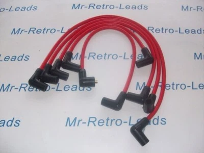 RED 8MM PERFORMANCE IGNITION LEADS VOLVO 480 460 440 2.0 1.7 TURBO B18FT - Image 1 of 3