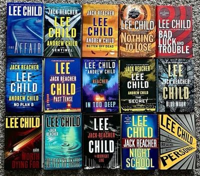 Lot of 15 Lee Child Jack Reacher Series Hardcover Books -All First Edition Foto 1 de 4