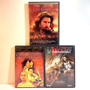 CROUCHING TIGER, HIDDEN DRAGON / THE LAST SAMURAI / RED CLIFF (DVD Lot) Action - Picture 1 of 11