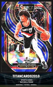 Shaedon Sharpe 2024-25 Panini Select Blue Ice Prizm Portland Trail Blazers #152 - Imagen 1 de 2