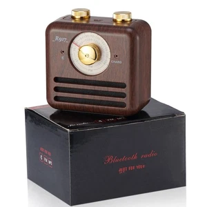 Retro Design Mini Bluetooth Speaker and FM Radio R917-B - Picture 1 of 8