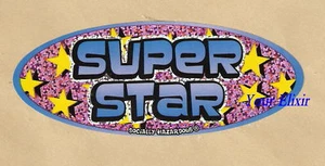 SUPER STAR Oval Holographic Case NEW Postcard Sticker - Picture 1 of 1