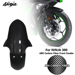 Kohlefaser Frontfender Huger Schmutz Reifen Schutz Verkleidung für Kawasaki Ninja 300 - Bild 1 von 8