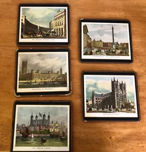 Scenes from London (5) Hot pads of London Early 19th Century. 8.75” X 7.50” - Picture 1 of 8