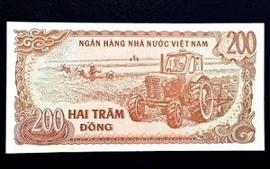1987 Vietnam 200 Dong Asia Paper Currency Foreign Asian Note Free Shipping - Picture 1 of 3