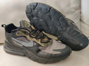 Nike Mens Air Max 270 React Camo Sneakers Shoes CT5528-001 Low Top Size 13M - Picture 1 of 12