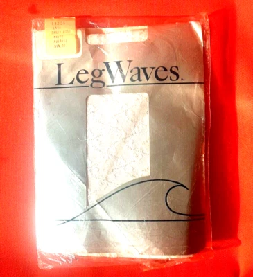 Vintage Lace & Rhinestones White Pantyhose Wedding Stockings hose  Sz S - Image 1 of 4