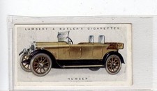 (Jd6005) LAMBERT & BUTLER,MOTOR CARS,A SERIES,HUMBER,1922,#15
