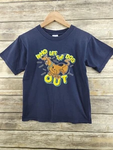 Camiseta Scooby Doo Vintage 2000 "Who Let The Dogs Out" Dibujos Animados Juvenil Talla 14/16 - Imagen 1 de 4