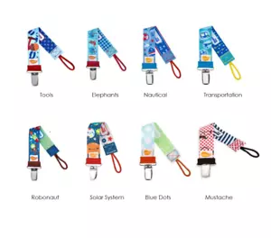 Boys Pacifier Clips - Ulubulu - Binky Straps - Pacifier Leash - Dummy Chain - Picture 1 of 7