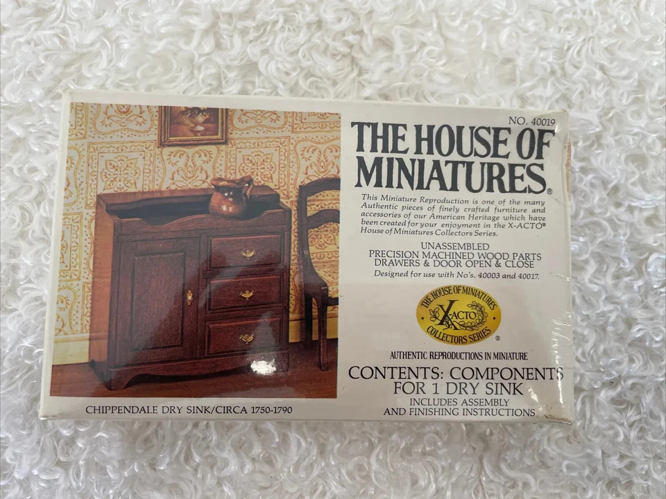 X-ACTO House of Miniatures 40019 Chippendale Dry Sink