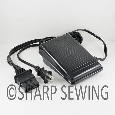 FOOT CONTROL PEDAL & POWER CORD J00360051 BROTHER PORTABLE SERGER - Image 1 of 2