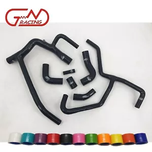 Fit 1998-2004 Land Rover Discovery 2 II TD5 Silicone Radiator Heater Hoses Black - Picture 1 of 10