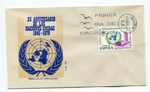D27917 Spain FDC E.G. 1111 25th Anniversary United Nations - Picture 1 of 1
