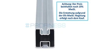 Profiness Montageprofile 40x40 L, 2,4-6,6 Meter blank und schwarz Photovoltaik
