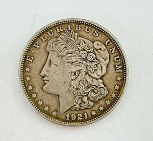 1921 D Morgan Dollar US 1$ Coin 90 % Silver - Picture 1 of 10